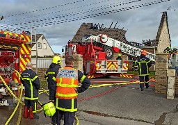 Offekerque: une maison partiellement détruite par les flammes