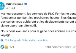 La compagnie P&O a stoppé tous ses navires ce matin !