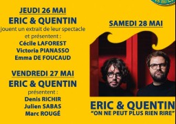 Le premier festival de l'humour débute ce jeudi au Crotoy avec le duo détonant Eric et Quentin