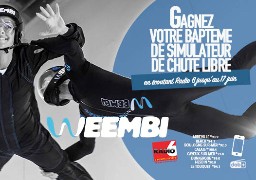 Gagnez votre vol en simulateur de chute libre avec Weembi