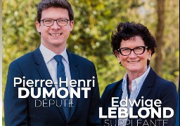 Législatives : Dans la 7ième circonscription du Pas de Calais, Pierre-Henri Dumont est réélu.