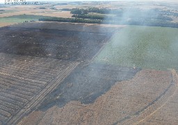 Coulogne : 23 hectares de champs brûlés et 150 personnes évacuées hier soir