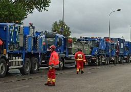 A Bourbourg, l’installation de matériels pour l’exercice de sécurité nucléaire a débuté