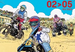 L'affiche de l'Enduropale du Touquet, réalisée par l'un des dessinateurs de la BD Michel Vaillant