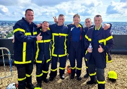 Belle performance des pompiers de Calais hier à Rennes lors de la Breizh Twin Towers Race