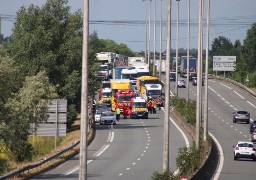 L'A16 coupée à Saint-Georges-sur-l’Aa, dans le sens Calais vers Dunkerque, aprés un accident