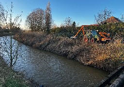 Inondations: des travaux ont débuté canal des Pierrettes à Hames Boucres