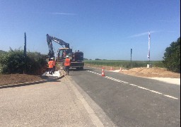 Création de nouveaux aménagements sur la RD 940 à Sangatte pour sécuriser les accès à l’aire Hubert Latham 