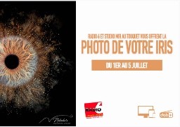 Radio 6 et Studio Mir au Touquet vous offre la photographie de votre iris