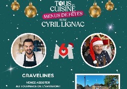 Cyril Lignac a choisi Gravelines pour tourner les émissions de Noël de 