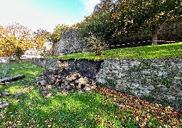 Boulogne-sur-mer : un soubassement des remparts qui entourent la ville fortifiée s’est effondré cette nuit