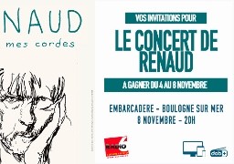 Gagnez vos places pour le concert de Renaud à Boulogne Sur Mer