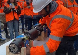 Un robot testé dans le réseau de l'Eau du Dunkerquois pour connaître l'état des tuyaux...