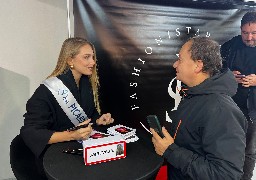 Marina Przadka, Miss Picardie 2024 est venue à la rencontre de son public sur le marché d'Abbeville