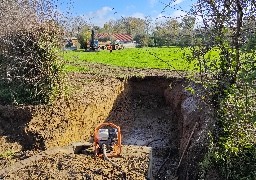 Des travaux à Bourthes pour lutter contre les inondations. 