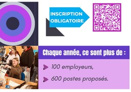 Forum Jobs 2026 à Calais : 600 postes à pourvoir, 100 employeurs réunis mercredi...