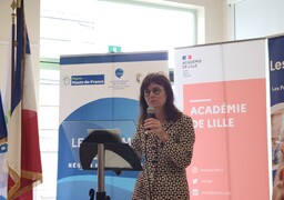 La rectrice de l’académie de Lille Sophie Béjean, donne le coup d’envoi de l’Académie de la Mer à l’EREA de Berck