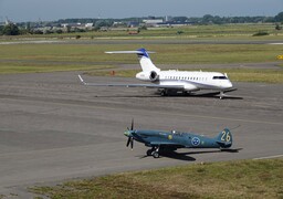 Un mythique Spitfire fait escale à l’Aéroport Grand Calais