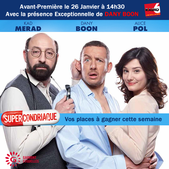 Gagnez vos invitations pour SUPERCONDRIAQUE au Gaumont Coquelles