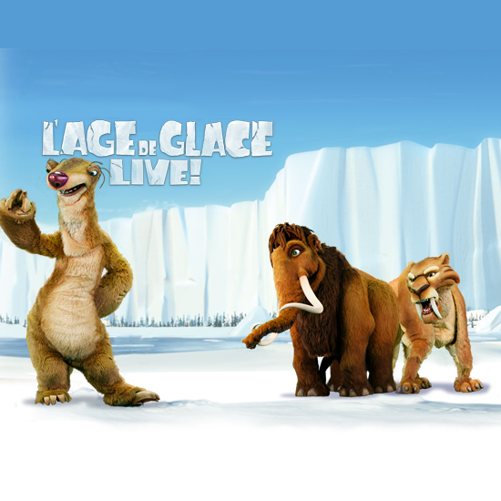 Gagnez vos invitations pour l'age de glace Live