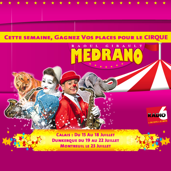 Gagnez vos invitations pour le Cirque Médrano à Dunkerque