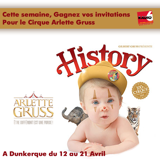 Gagnez vos places pour le cirque Arlette Gruss à Dunkerque