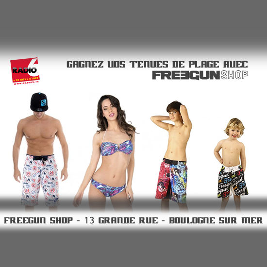 Gagnez vos tenues de plage avec Freegun Shop à Boulogne Sur Mer