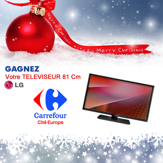 Gagnez votre Téléviseur LG 81cm avec Carrefour Coquelles