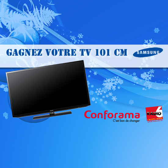 Gagnez votre TV 101 Cm Samsung avec Conforama Coquelles