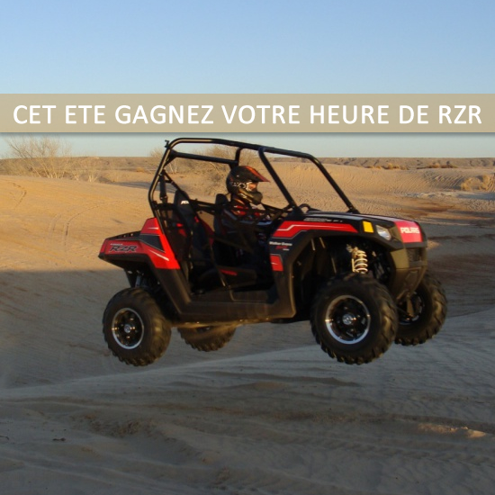 Gagnez votre heure de location de RZR avec Quad Evasion 62