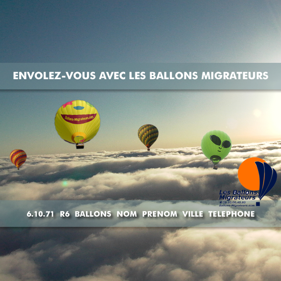 Gagnez votre vol en ballon