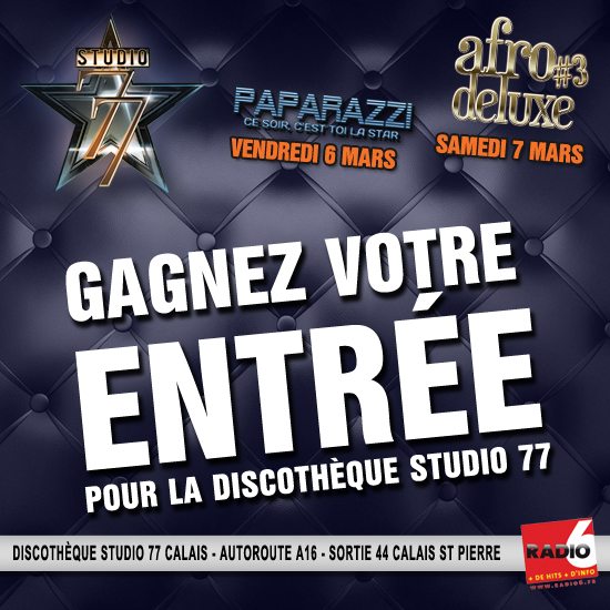 JEU SMS / WEB - Gagnez vos entrées pour la discothèque Studio 77 