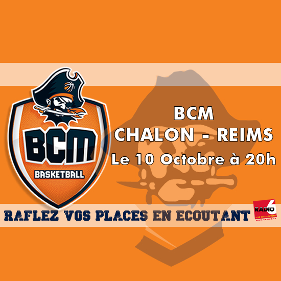 Jeu Web - Gagnez vos invitations pour la rencontre BCM / CHALON REIMS