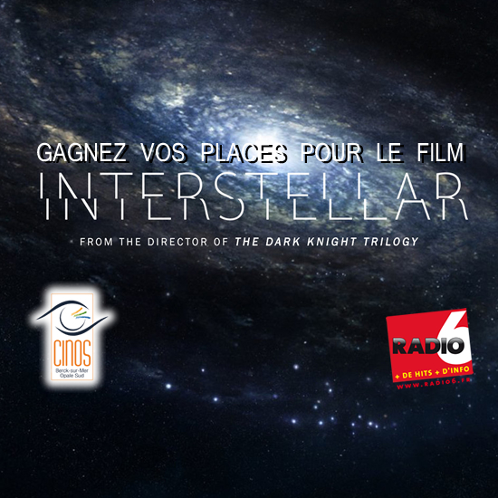 Jeu Web - Gagnez vos places pour le film INTERSTELLAR au Cinos de Berck